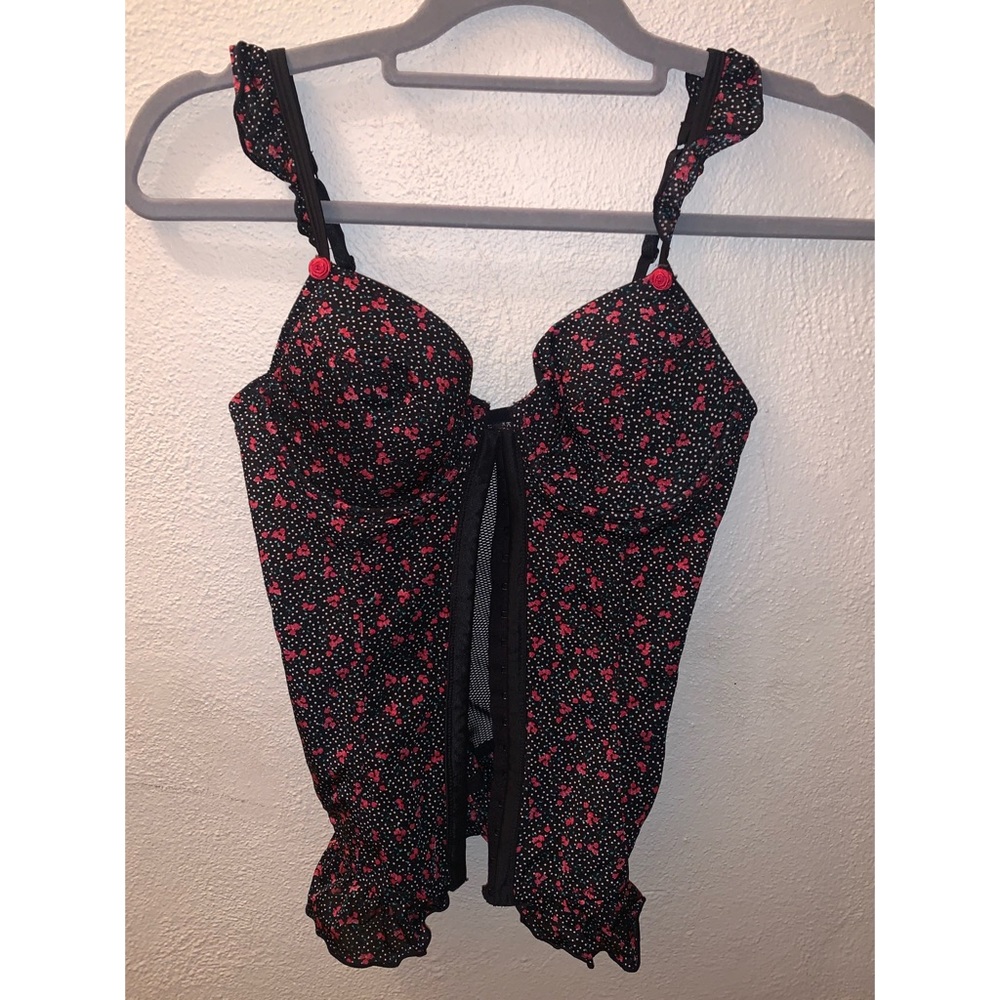 Kardashian ruffled corset top